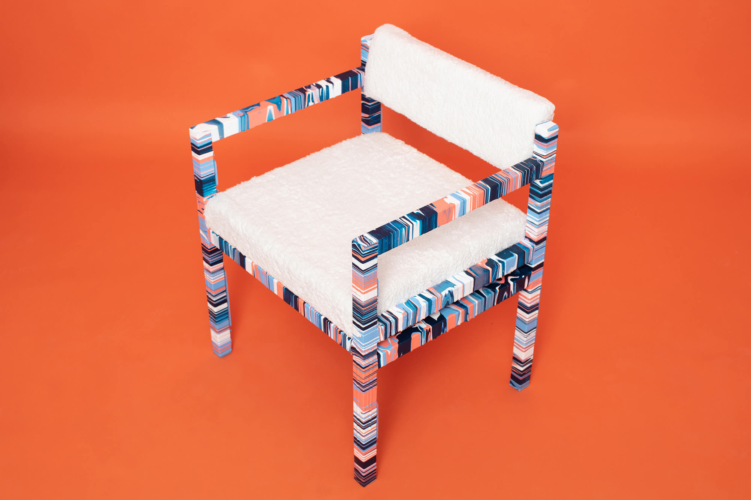 Craig Black x Dave Watson_Acrylic Fusion_JOY Chair_Typography