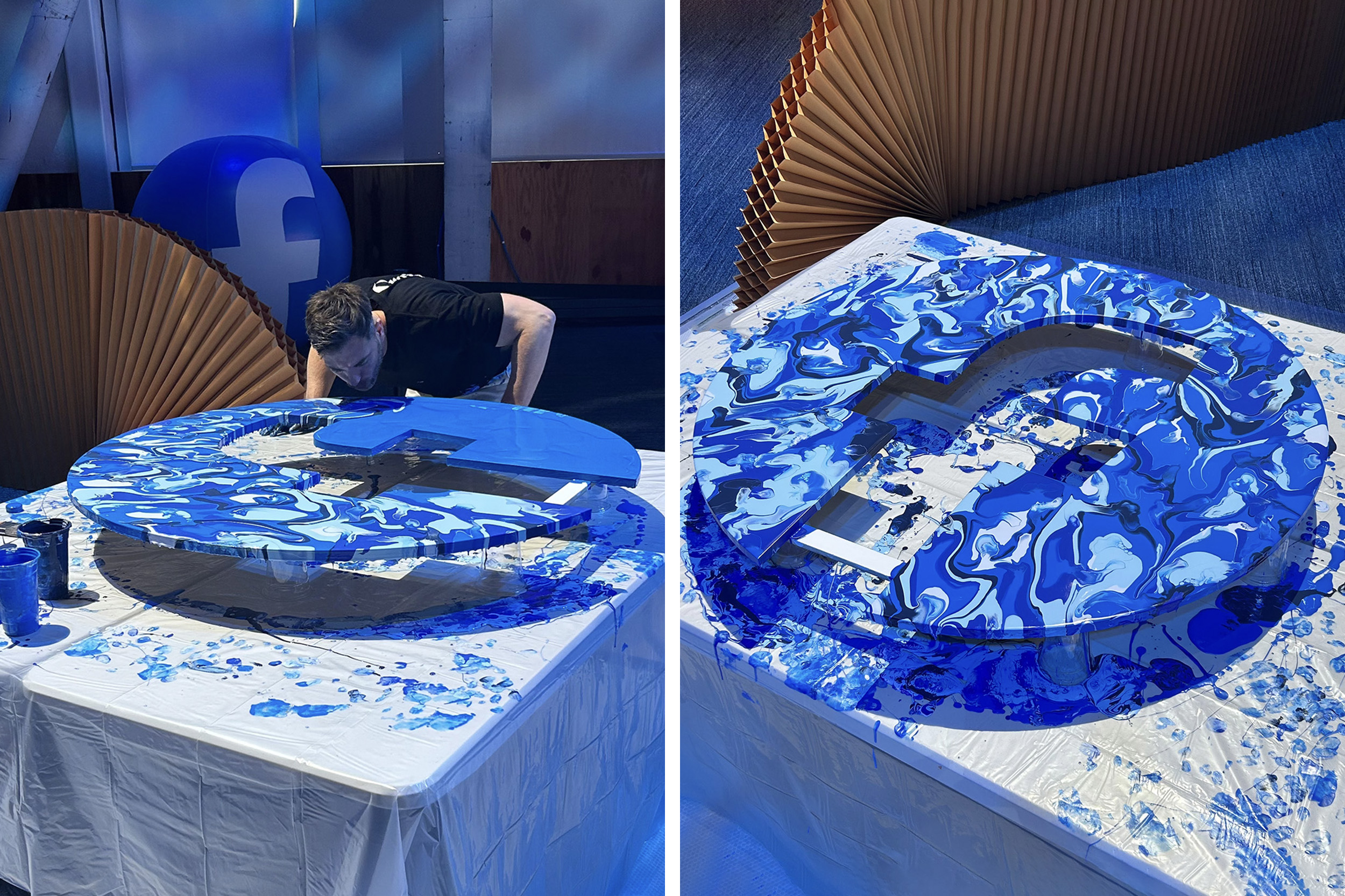 Craig Black x Meta_Live Art Performance_Acrylic Fusion Artwork_K